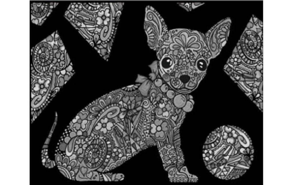 Tataruga Image de velours A4, Chihuaha