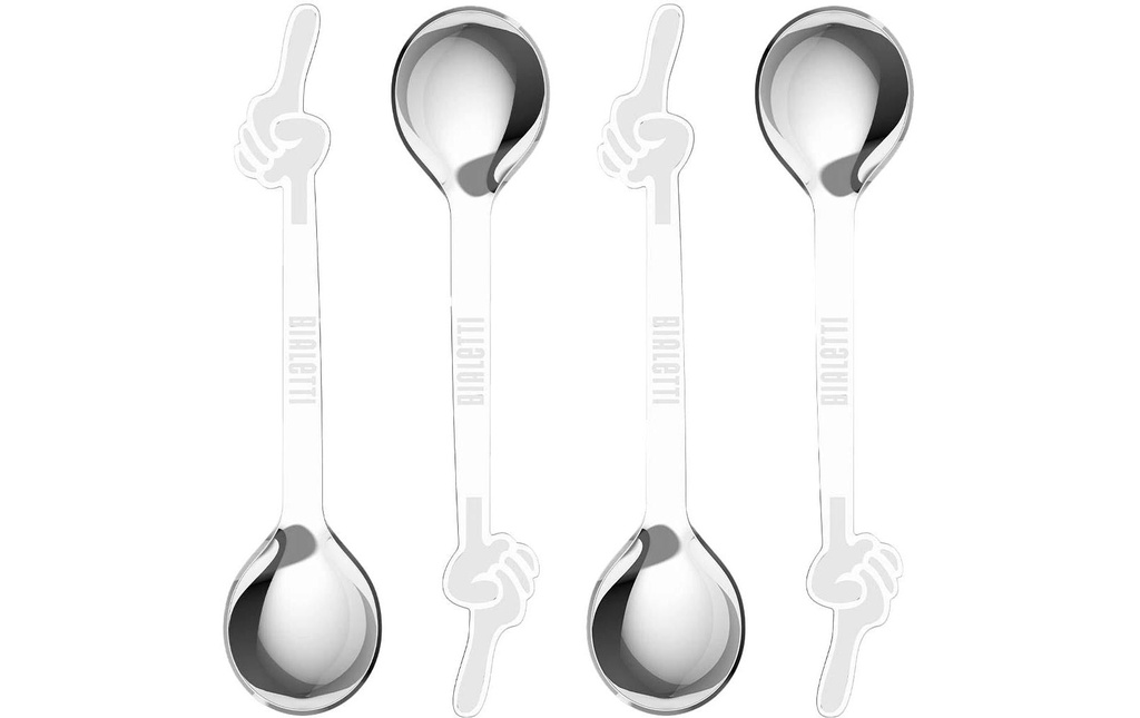 Bialetti Cuillère Omino 4 pièces, Argenté