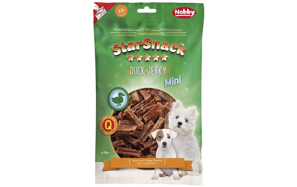 Nobby Friandise StarSnack Mini Duck Jerky, 70 g