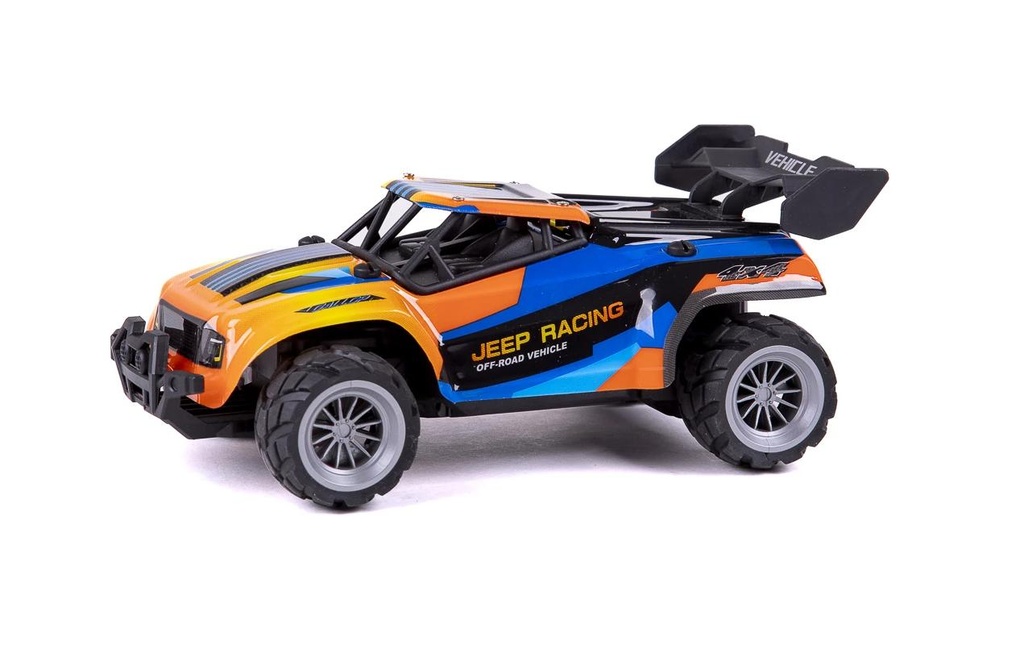 TEC-TOY Buggy Jeep Racing Bleu/Orange, 1:18