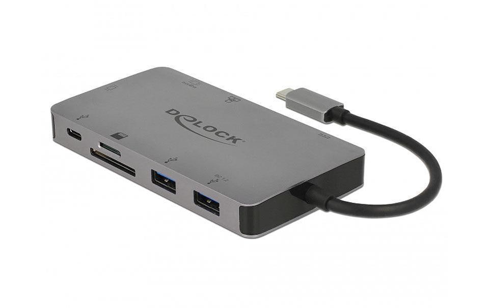 Delock Station d'accueil USB 3.1 Type-C – HDMI/VGA/USB/LAN/PD