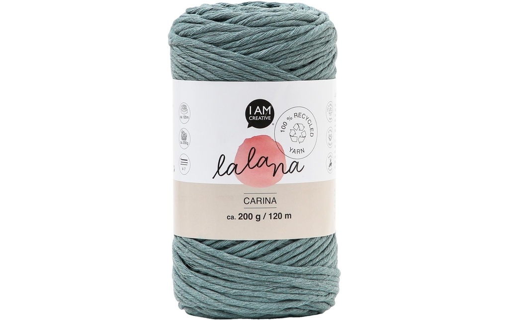 lalana Laine Carina 200 g, Gris bleu