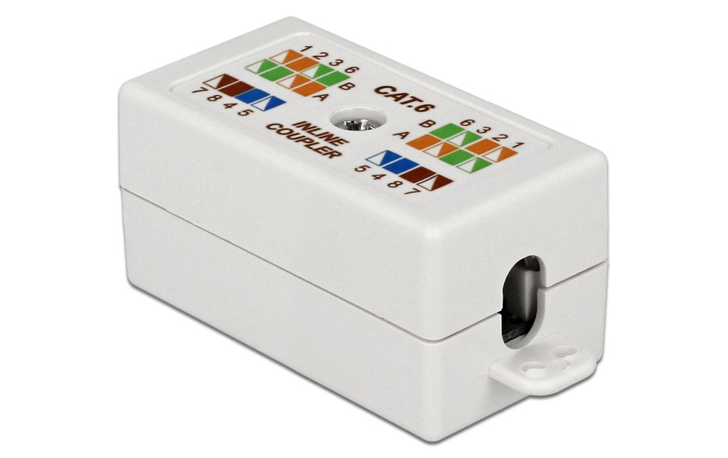 Delock Accouplement Cat.6 UTP LSA sans outils 1 Pièce/s