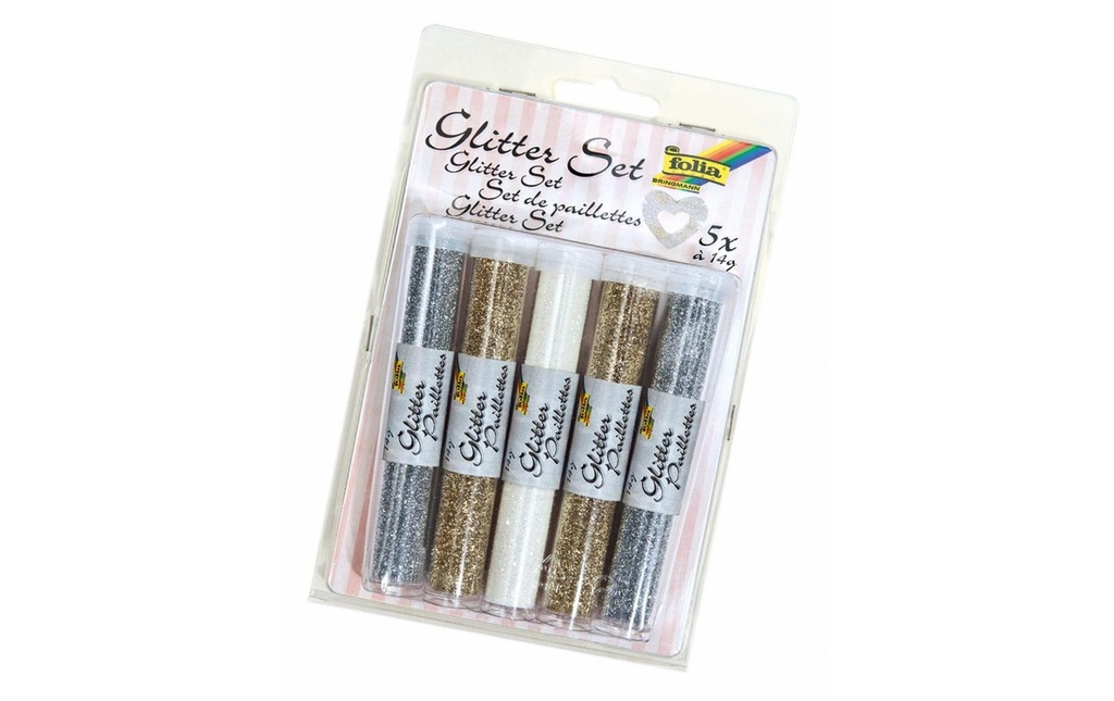 Folia Jeux de paillettes avec 5 tubes