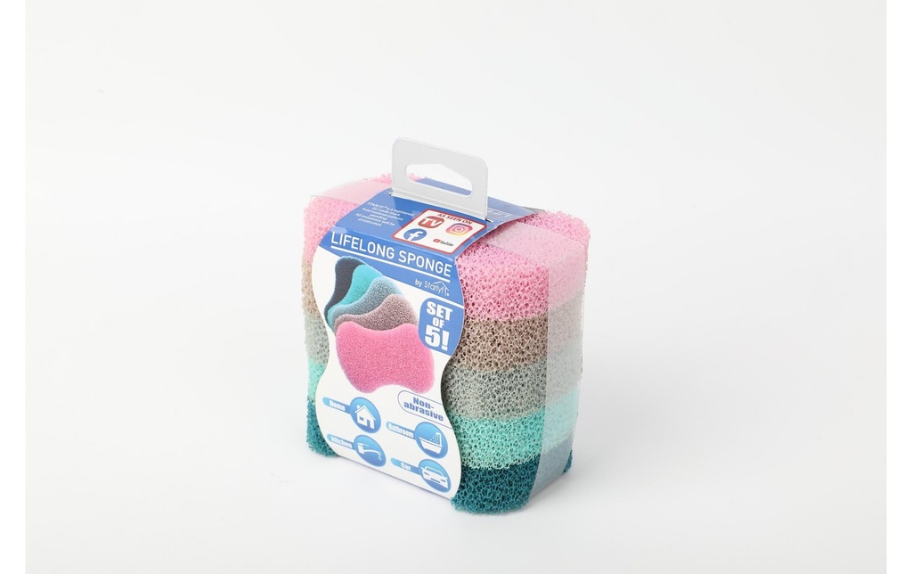 Mediashop Eponge à vaisselle Lifelong Sponge 5er Set