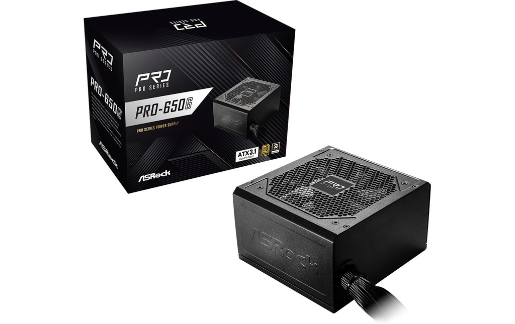 ASRock Bloc d’alimentation Pro Series PRO-650G 650 W