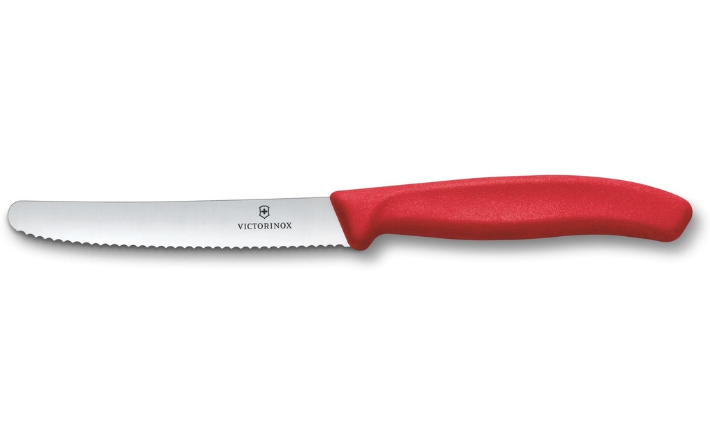 Victorinox Couteau de table Swiss Classic, 11 cm, rouge