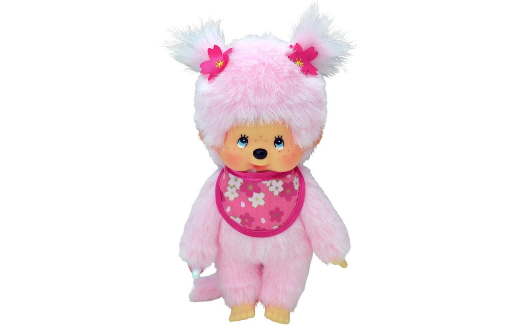 Monchhichi Animal en peluche Pink Sakura Girl 20 cm