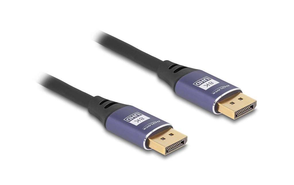 Delock Câble 8K 60 Hz DisplayPort - DisplayPort, 1 m, Lilas
