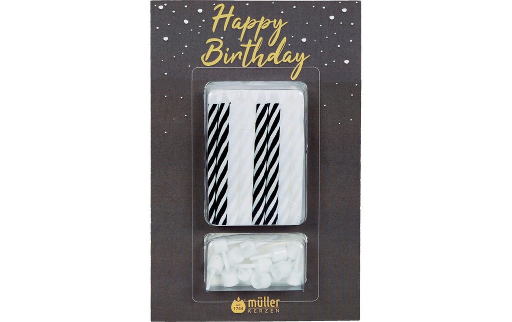 müller Kerzen Bougie Set avec supports 36 pièces