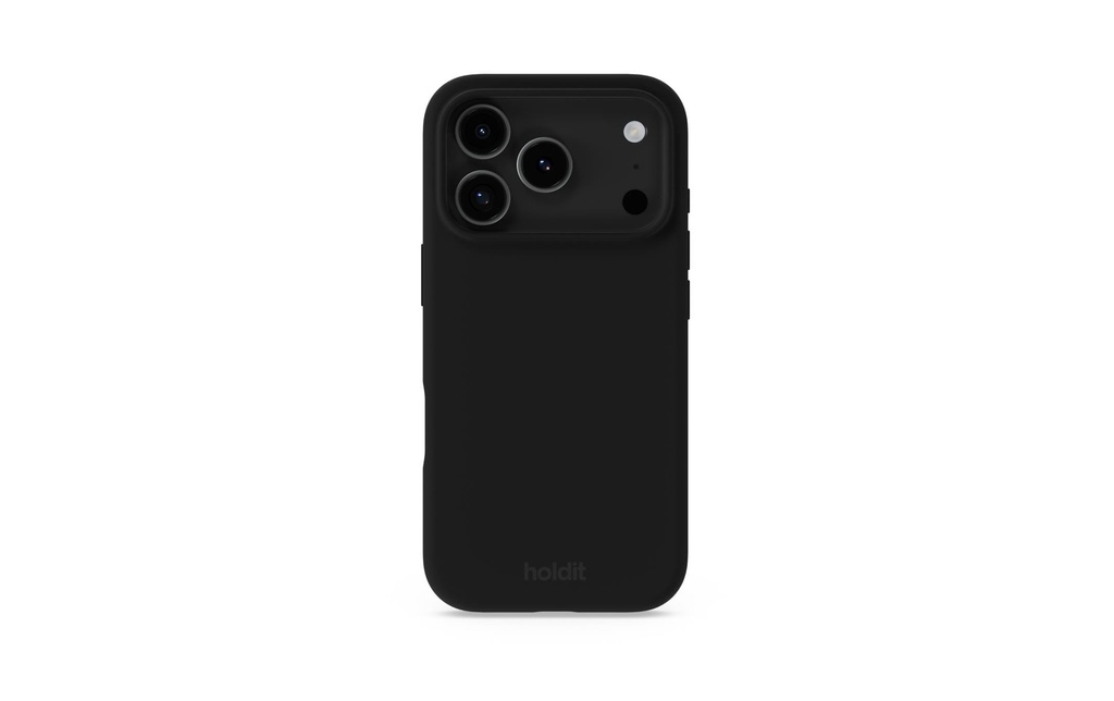 Holdit Coque arrière Silicone iPhone 17 Pro Max Noir