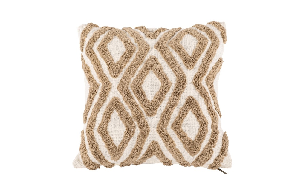 Tiseco Coussin Sahara Contrast 45 x 45 cm, Ivoire