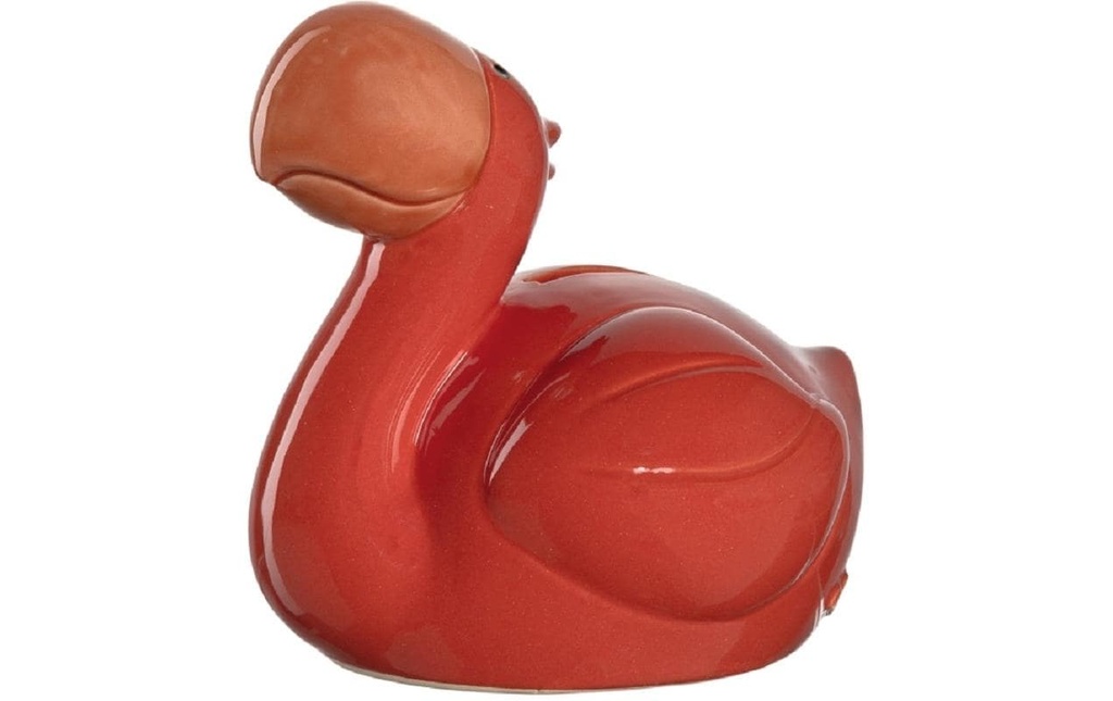 LEONARDO Tirelire 1 pièce Flamant