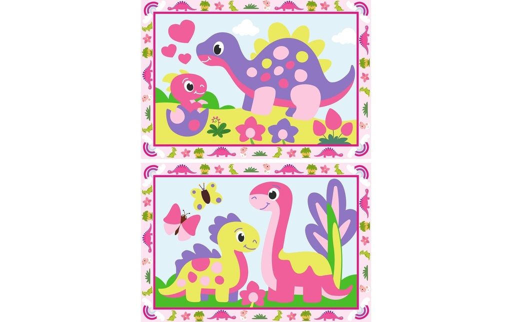 Ravensburger Peinture avec chiffres Couleurs acryliques Dinos multicolores
