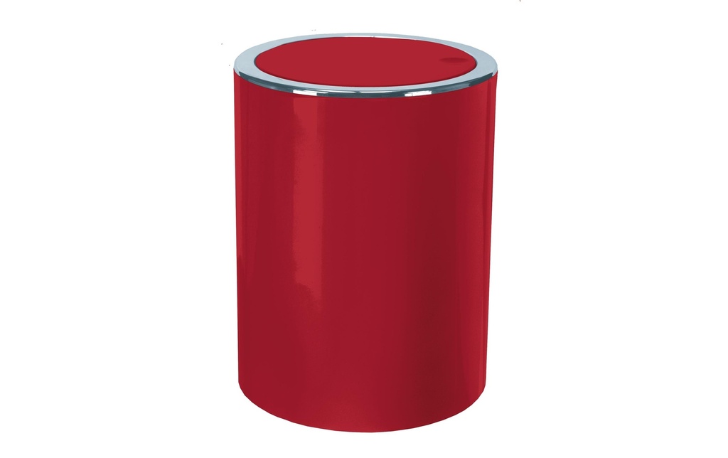 Kleine Wolke Poubelle à bascule Clap 5 l, Rouge