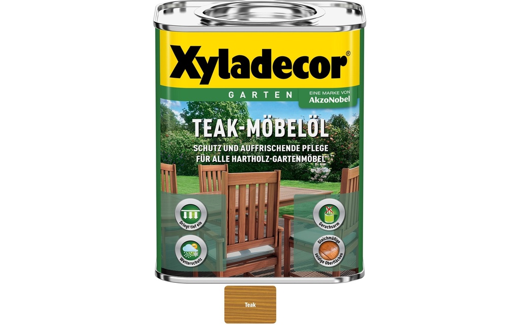 Xyladecor Huile pour meubles en teck Teak, 750 ml
