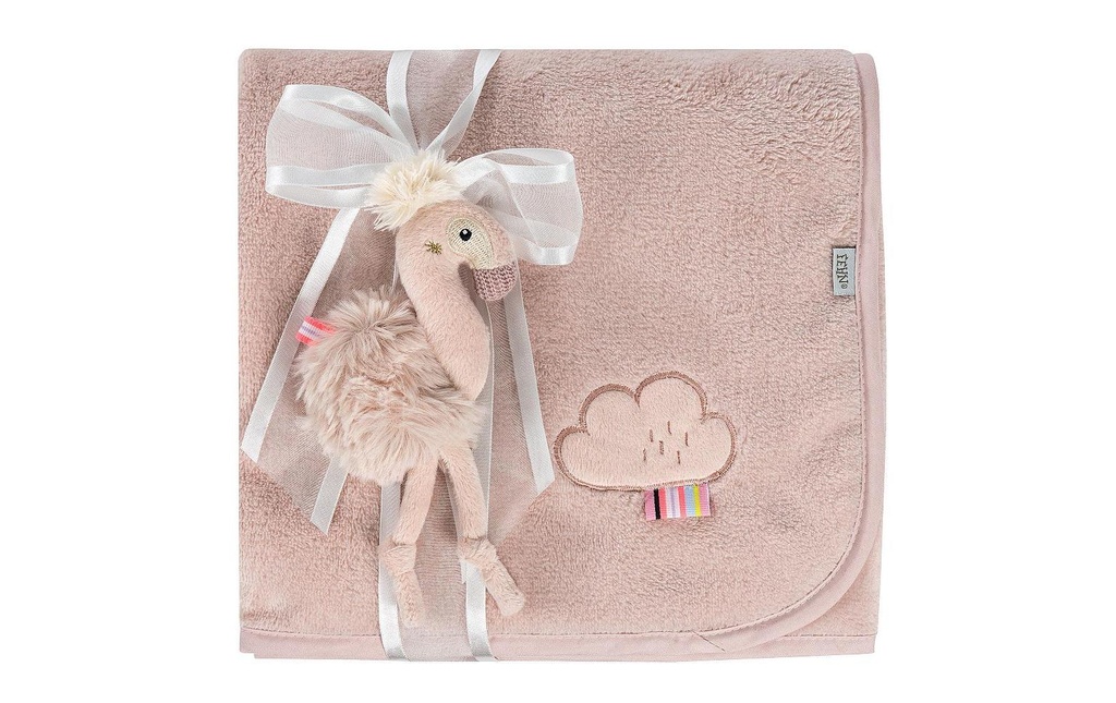 fehn Coffret cadeau Couverture flamant rose