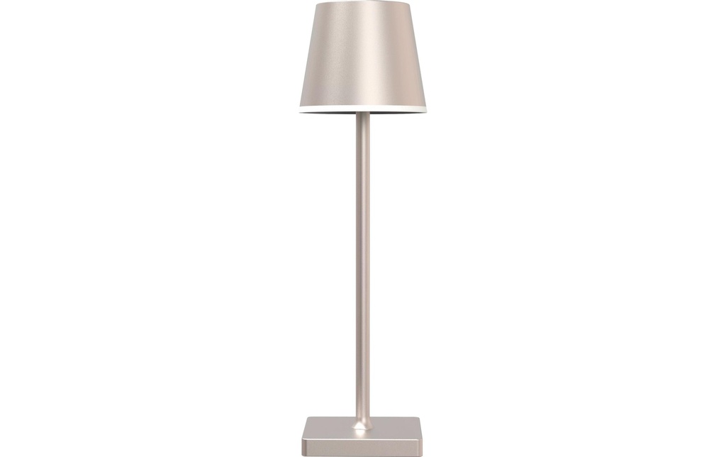 xoxo design ag Lampe de table à accu X2, 3W, 3000K, 38 cm, champagne