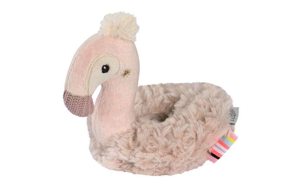 fehn Hochet anneau flamant rose