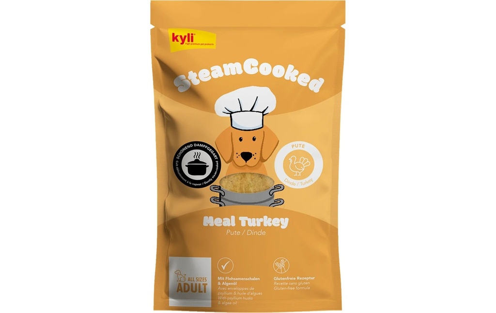 kyli Alimentation humide Repas Steamcooked Turkey Adult 250g
