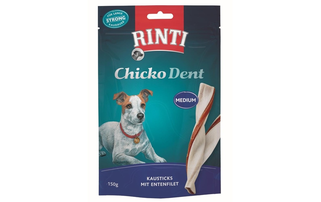 Rinti Bâtonnets à mâcher Chicko Dent M, Canard, 150 g