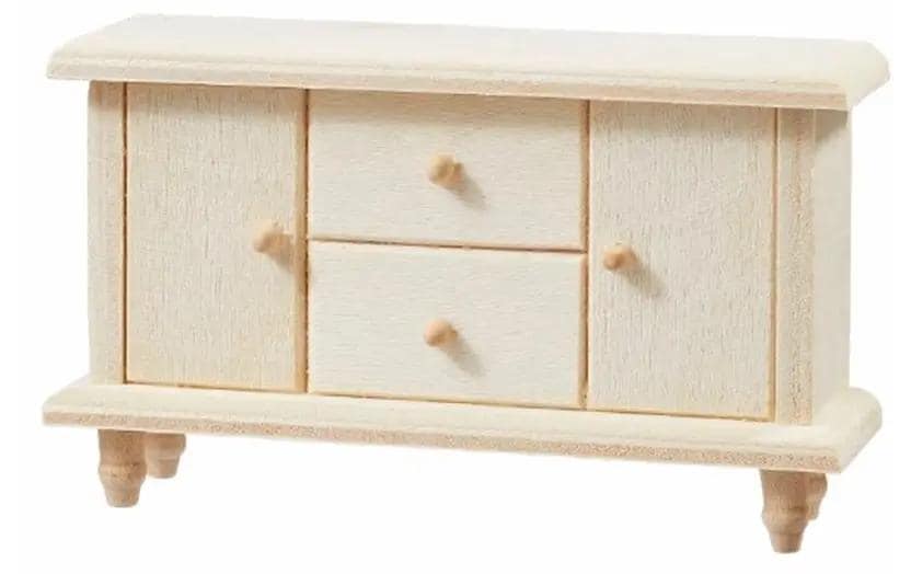 HobbyFun Mini-meubles Commode I 10.2 x 3 x 6 cm, naturel