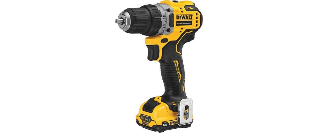 DEWALT Perceuse-visseuse sans fil 12 V, 2 x 2 Ah batterie, kit
