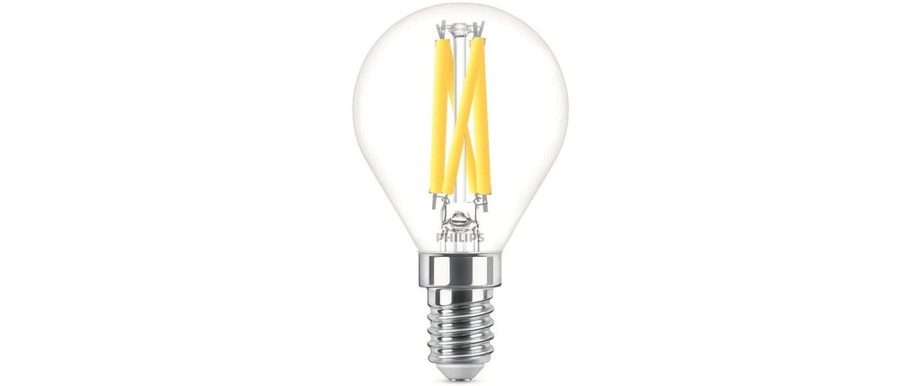 Philips Lampe LEDcla 60W E14 P45 CL WGD90 Blanc chaud (WW)