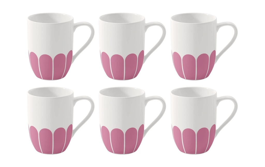 Villeroy & Boch Tasse à anse Fleur 290 ml, 6 Pièce/s, Rose