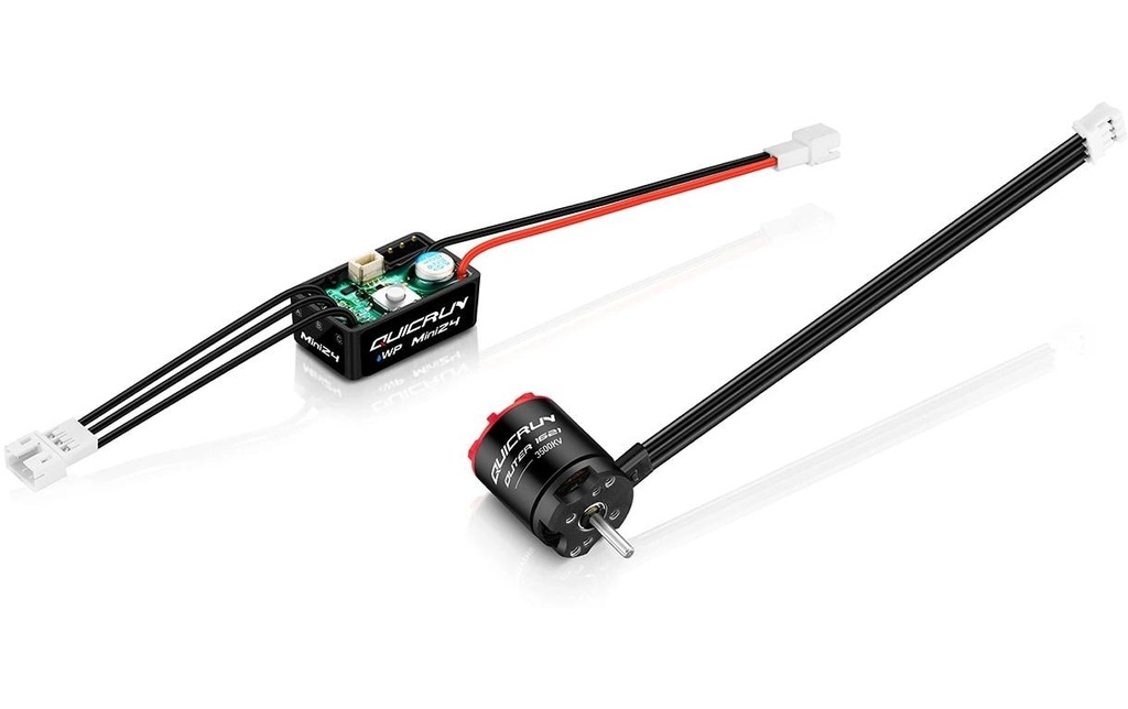 Hobbywing Kits d’entraînement sans brosse QuicRun WP-Mini24 Combo 3500 kV