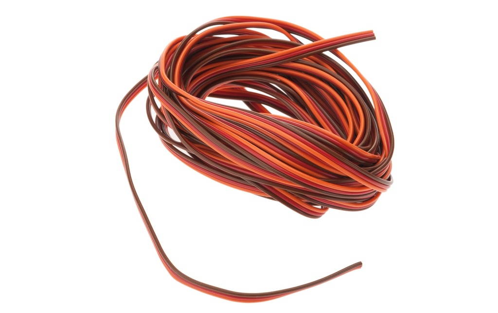 Muldental Câble de servo JR/Graupner 0,25 mm² 5 m sans fiche/prise de courant
