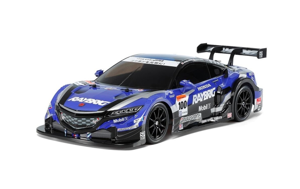 Tamiya Voiture de tourisme Raybrig NSX Concept-GT TT-02 Kit de construction avec ESC, 1:10