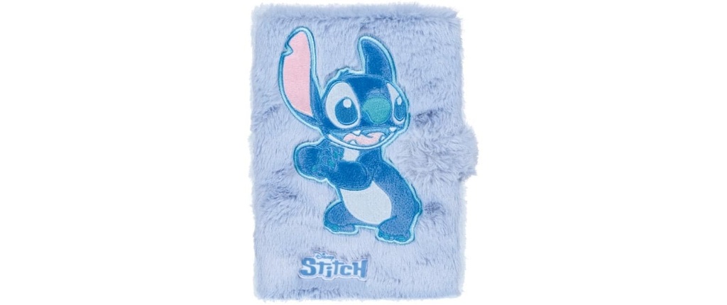 Dreams and Fantasy Bloc-notes Stitch Fluffy A5, bleu