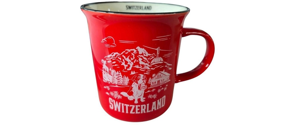 creanorm Tasse Switzerland 330 ml, 1 Pièce/spcs, Rouge