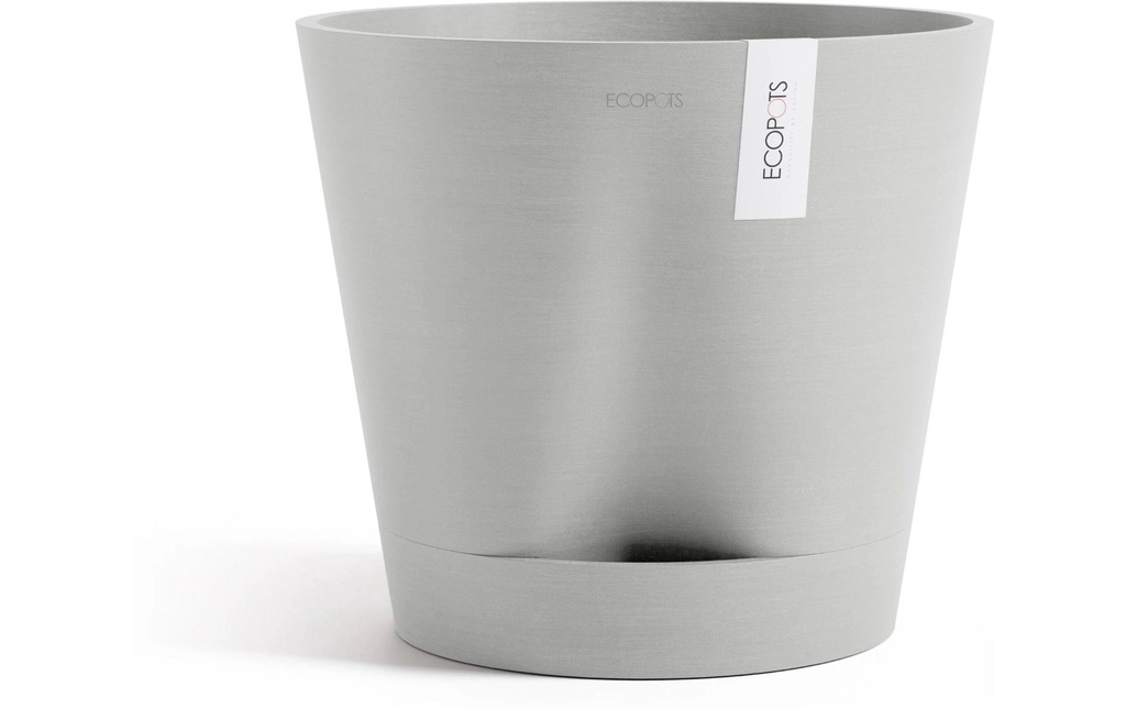 Ecopots Pot de fleur Venice 2 Ø 40 cm Gris clair