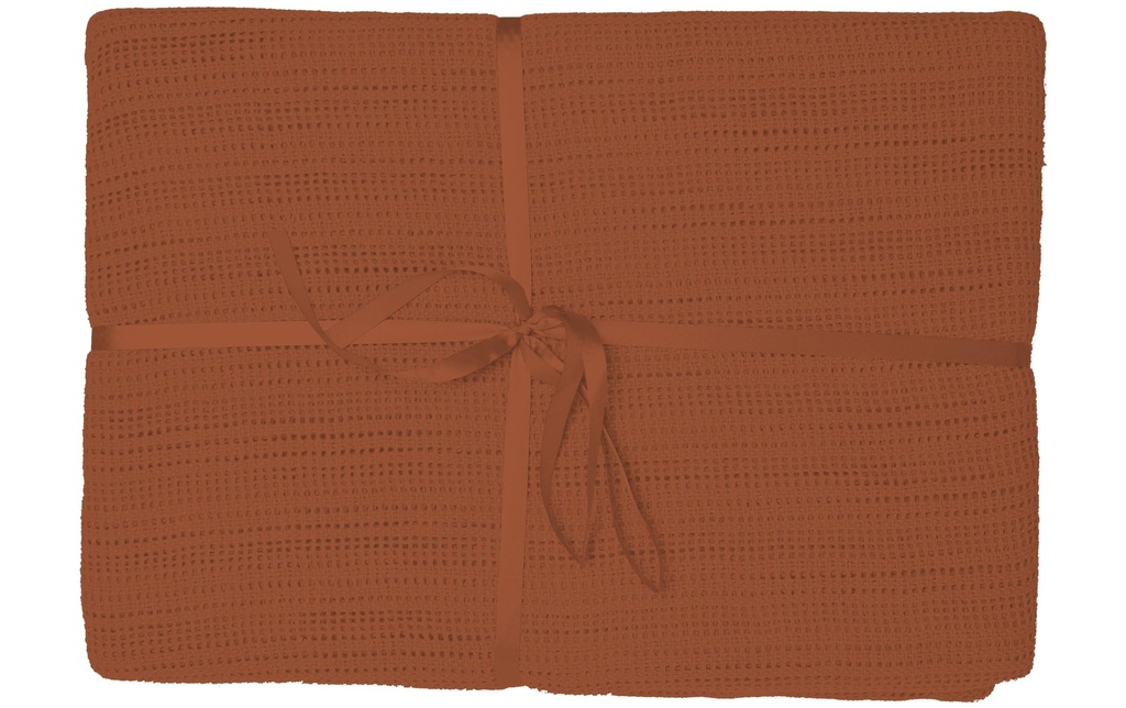 Night Fashion Couverture Sole 210 x 150 cm, Terracotta