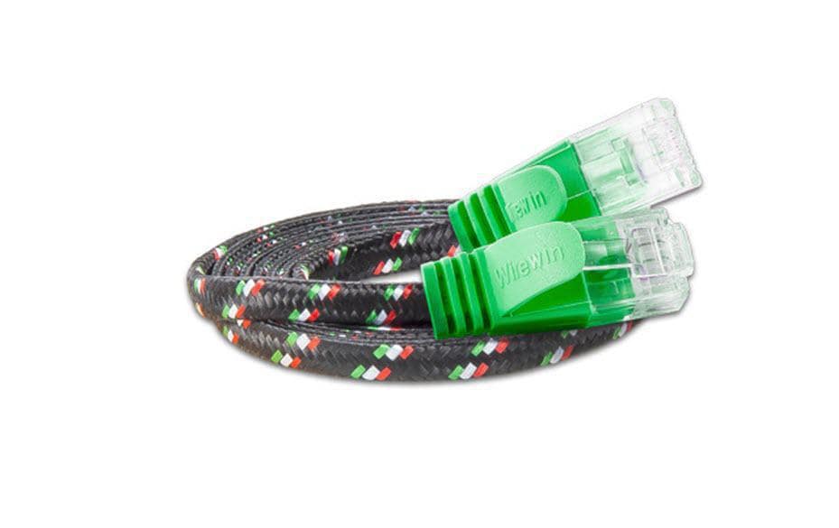 SLIM Câble patch slim RJ-45 - RJ-45, Cat 6, UTP, 2 m, Vert
