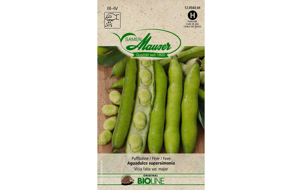 Samen Mauser Semence Haricot à rames BIO Aguadulce supersimonia