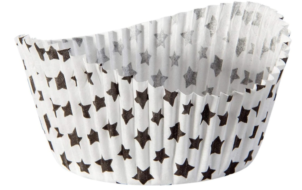 Zenker Moule à muffins Étoiles Blanc, 50 Pièce/s