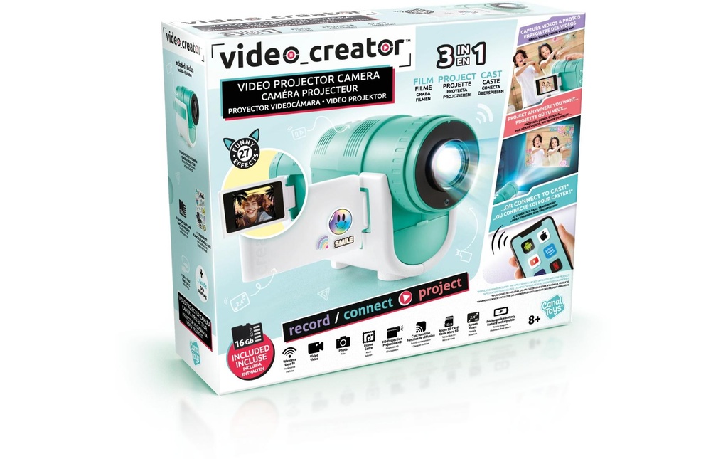 Canal Toys Projecteur de caméra Turquoise/Blanc