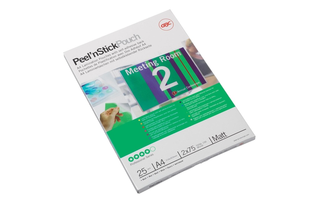 GBC Film laminé High-Speed Pouch A4, 25 pièces
