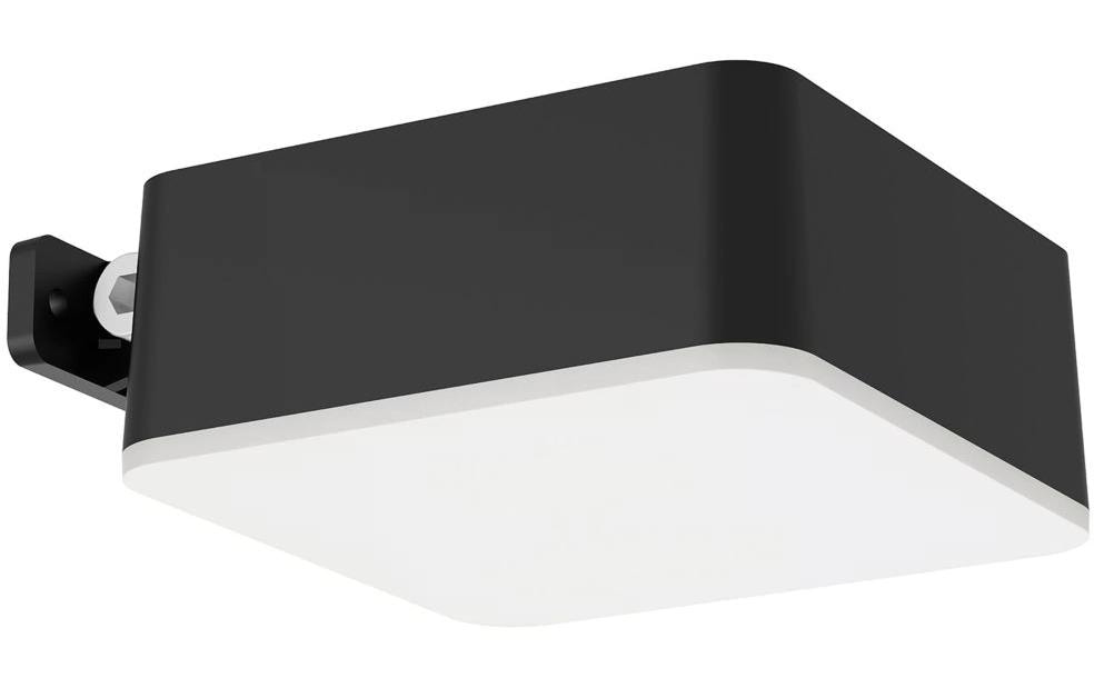 Philips Applique murale Solar Vynce, capteur de lumière, carrée, 2700K, noir