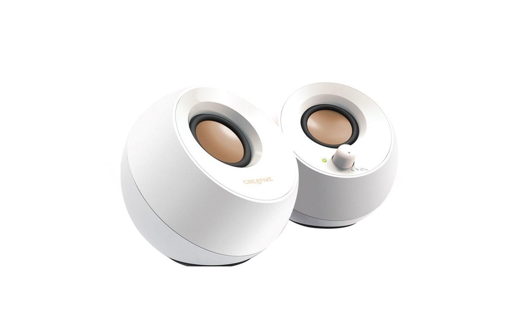 CREATIVE Haut-parleurs de PC Pebble blanc