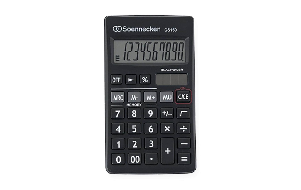 Soennecken Calculatrice CS150, Noir