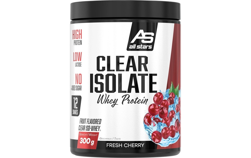 All Stars Poudre Clear Isolate Whey Protein Cerise 300 g