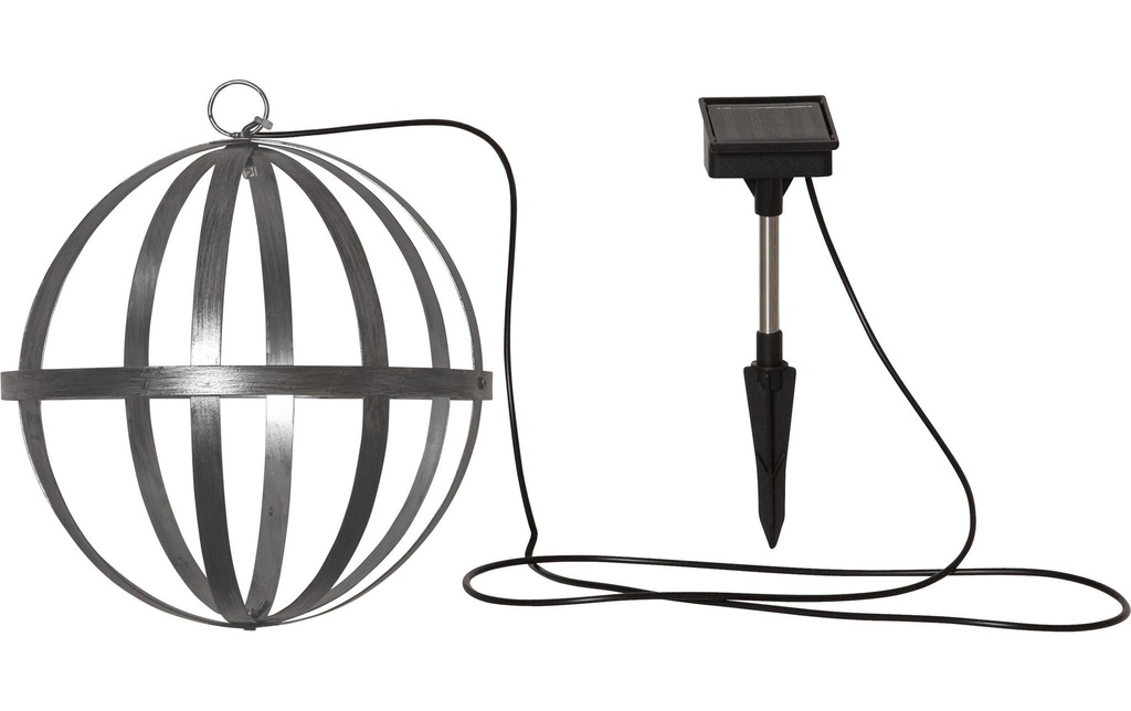 Star Trading Éclairage de jardin Solar Astri, Ø 25 cm, argent