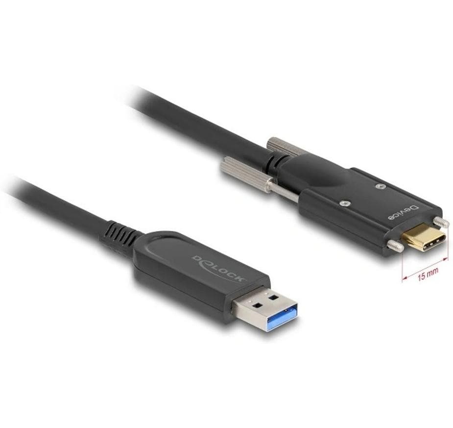 Delock Câble USB AOC 10 Gbps USB Type-A - USB type C, 7.5 m