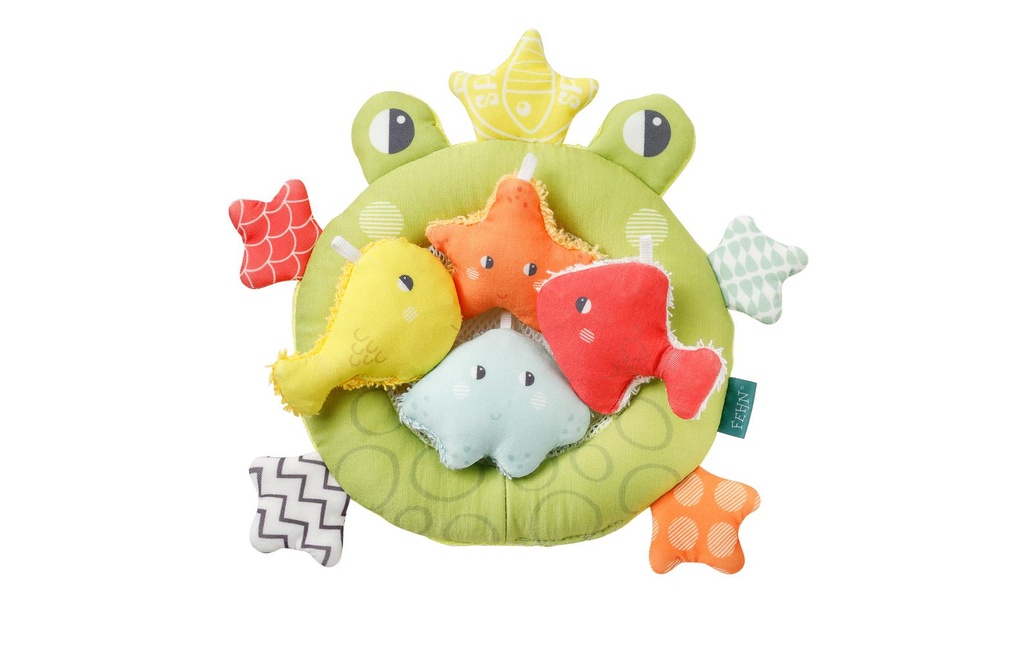 fehn Set de jouets pour le bain Epuisette de bain Grenouille