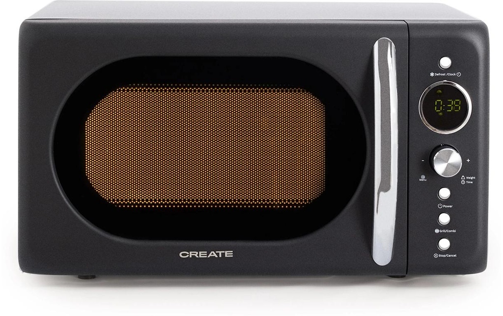 Create Four à micro-ondes Retro Noir