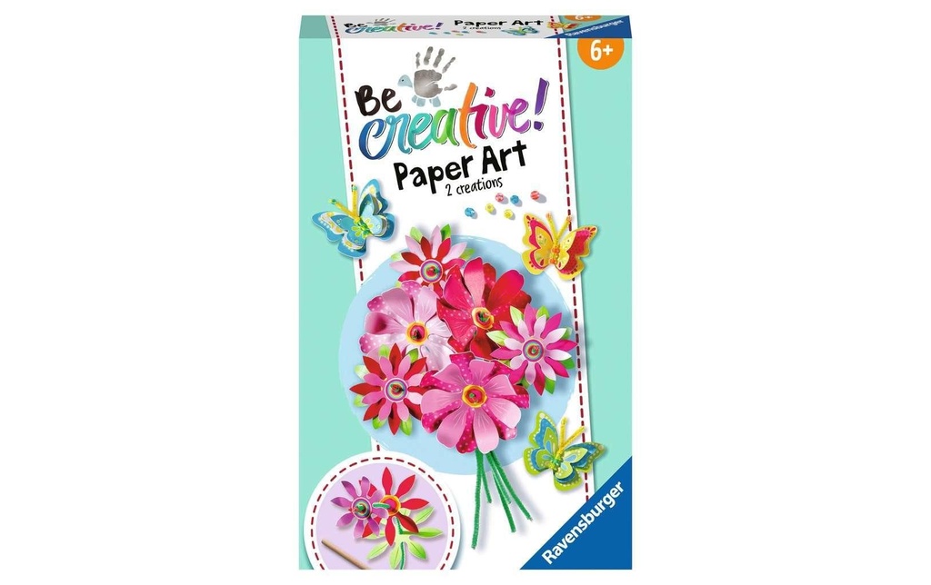 Ravensburger Kits de bricolage Be Creative Paper Art Flowers & Butterflies